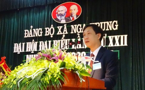 Đảng bộ xã Nga Trung tổ chức thành công Đại hội điểm  nhiệm kỳ 2020-2025